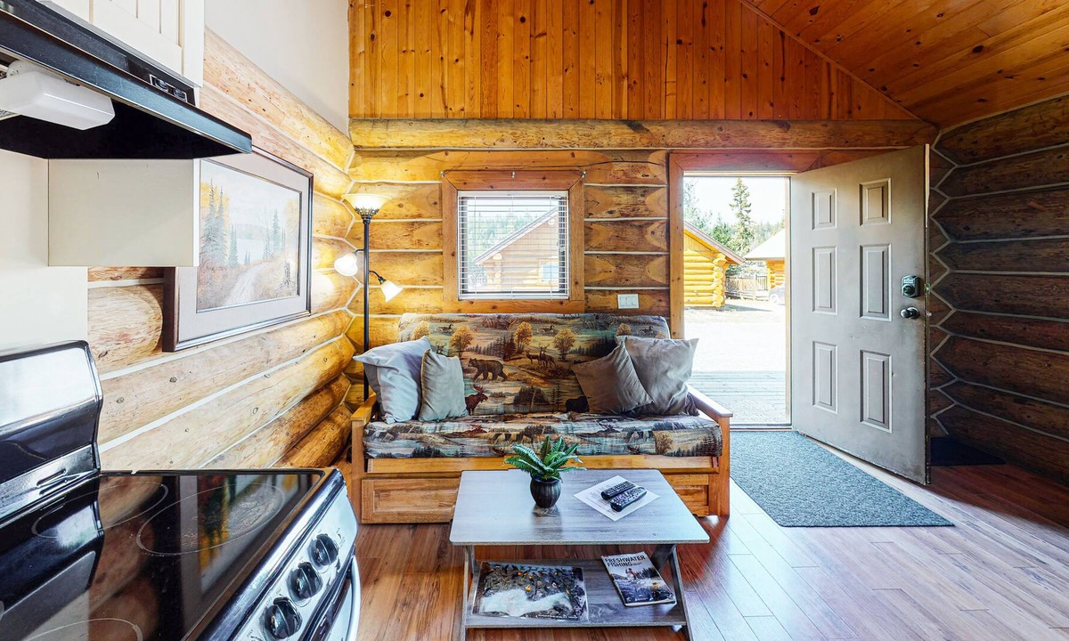 Lac Le Jeune Cabin | Wilderness resort cabin with deck, full kitchen, complimentary internet