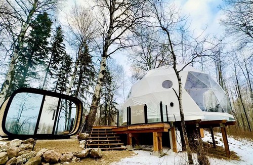 Central Alberta Cabin | Aer XL Dome - Luxury Off Grid Escape, Near Oldman Lake