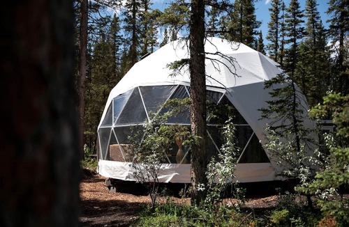 Calgary RV Rental | Alberta's Riverside Oasis: Unwind in Comfort at Our Nature-Infused Dome