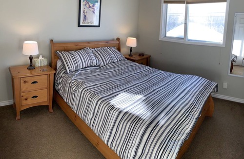 Silver Star Mountain Ski Chalet | Authentic Ski Chalet w/Gas Fireplace & Hot Tub backing onto Alpine Chairlift