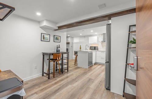 Vernon Apartment | Blue Spruce Den Vernon - Stay Cozy. Play Wild.