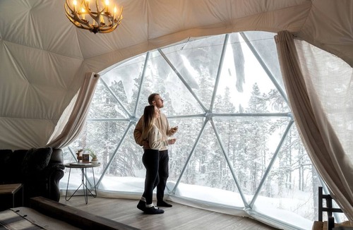 Calgary RV Rental | Breathtaking Views, Endless Memories: Family Holiday in a Riverside Big Dome in Bragg Creek