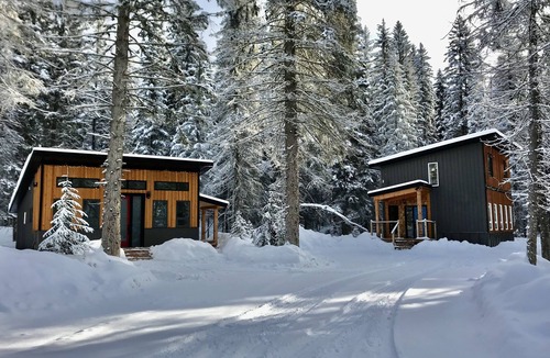 Golden House | Golden Base Camp, 2 homes, a chalet, a cabin, and a Sauna, sleeps 8! Fast WIFI!