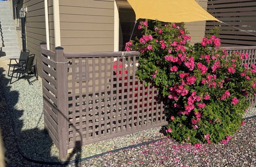 Foothills House | Hot Tub (Sept-June), King size bed, AC & Fireplace.