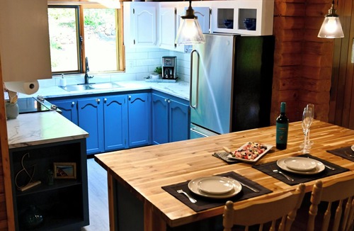 Vernon House | Log House on 5 Acres - pet friendly, A/C, BBQ, laundry, hike and bike trails