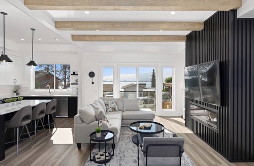 Central Okanagan House | Luxury 4-bed, 3.5-bath home in Shelter Bay, West K, rooftop deck with hot tub.