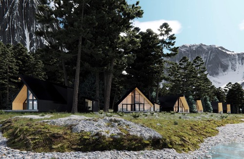 Columbia Valley Cabin | On the River | Modern A-frame w/Private Sauna, Golden BC (CABN A)