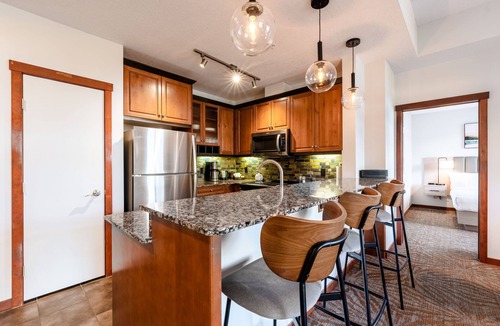 Cougar Creek Condo | Spacious, Deluxe Canmore Escape | Pool & Hot Tubs