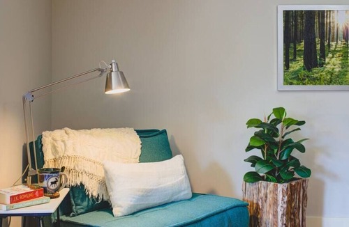Cougar Creek Condo | The Owls Nest. 1 bedroom Mountain view Condo