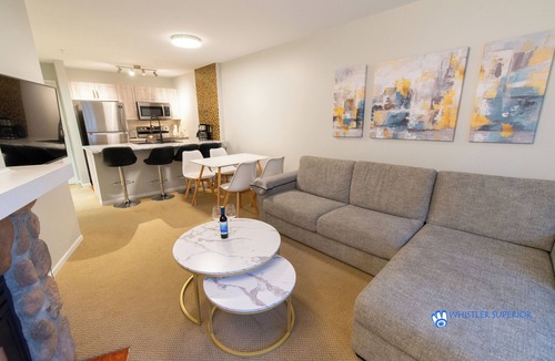 Whistler Village Condo | Town Plaza Whistler Village condominium overlooking the Stroll.