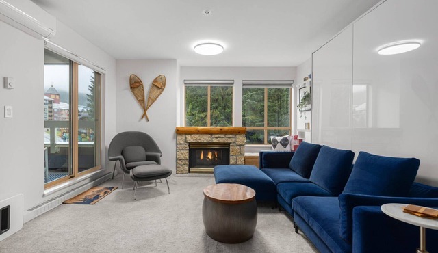 1BR + King Murphy Bed | Tyndall Stone Lodge | Village Location | Pool & Hot Tub | Fireplace