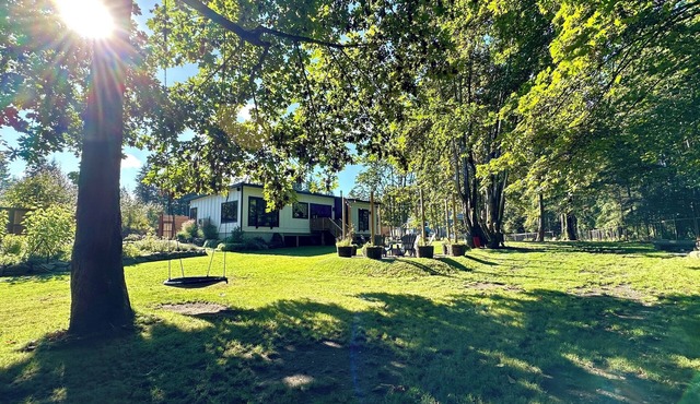 Backyard Bliss! Family home steps from Chemainus River