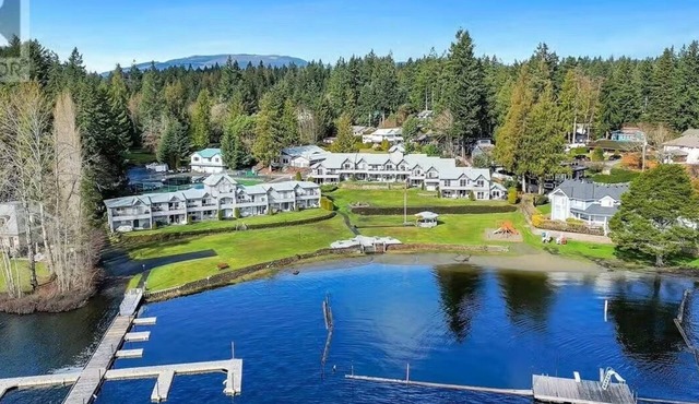 Beautiful lakefront condo and beach on charming Shawnigan Lake, BC Canada