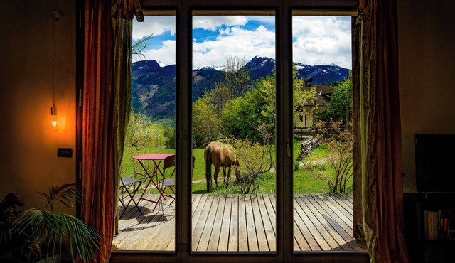 Charming open space on the ground floor. Dolomite's Essence in Tesero