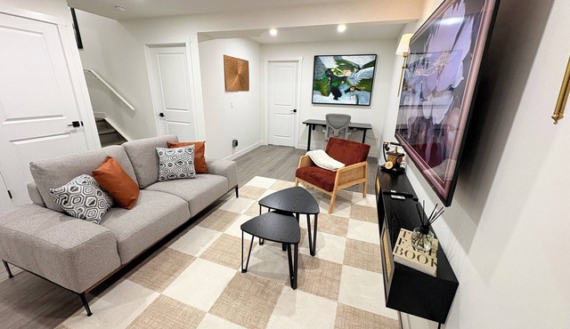Coziest & Modern Basement Retreat East of Calgary