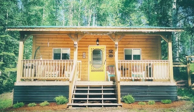 Cozy year round cabin in the woods, walking distance to the lake