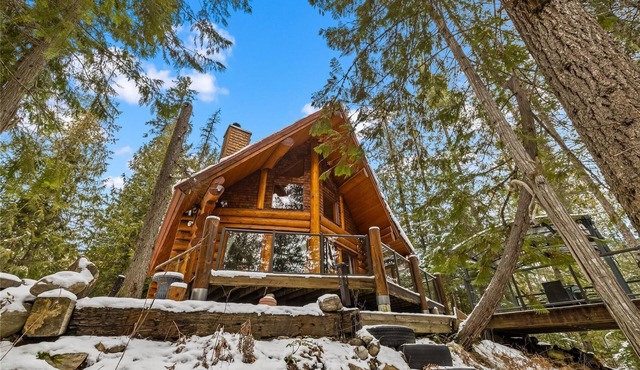 Creek side log cabin in the woods -dog friendly