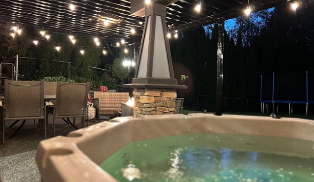Executive 2 bedroom suite with theater room, hot tub & large outdoor patio. in Langley