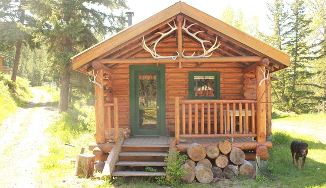 Historic LogCabin on Working Ranch,peaceful&surrounded by nature,2km to LoonLake in Cache Creek