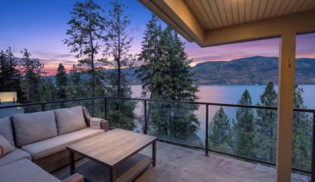 Lakefront Luxury on Okanagan Lake | Private Beach, Dock, Hot Tub & Sauna