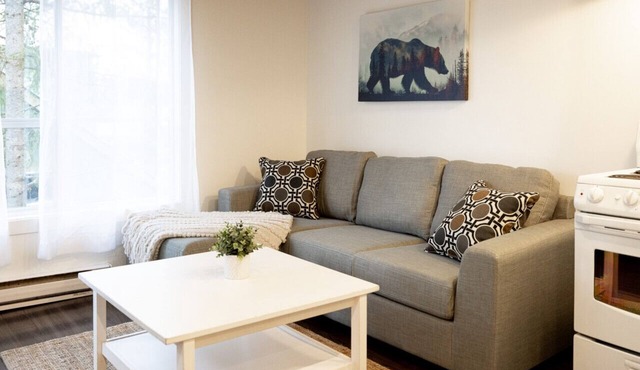 Mountainside 1BRM & Loft : Sleeps 4 ,Free Parking, Near Lakes, Restaurants & Shops!