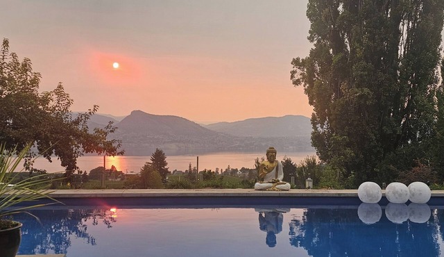 Naramata Vineyard Vacation Suite . Saltwater Pool . Walk to Wineries