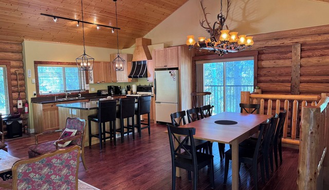 Our luxury log home is perfect for your next family or friend getaway.