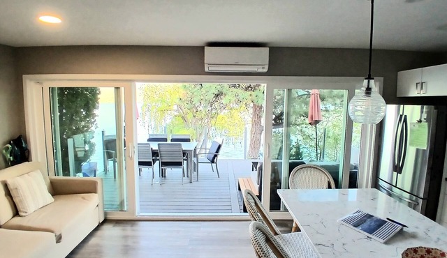 Seclusion Bay Resort 14. Lux Lake Beachfront End Cabin sleeps 8 on Okanagan Lake