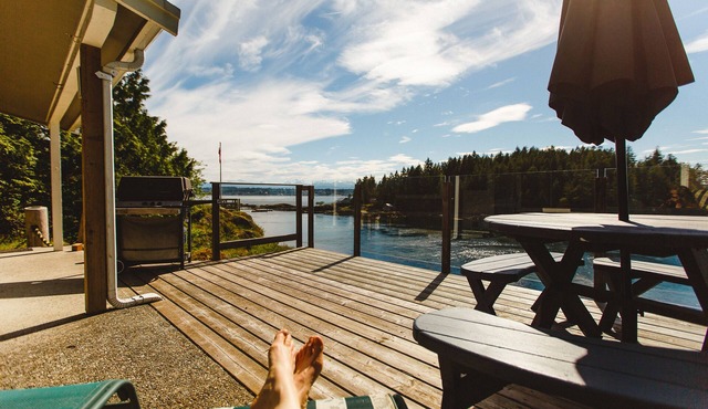 Whales and eagles out your front door! Stunning ocean views, private and quie