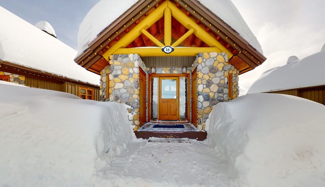 Woodcutter Cabin 16 | Snowy ski-in/out getaway with private hot tub & fireplaces
