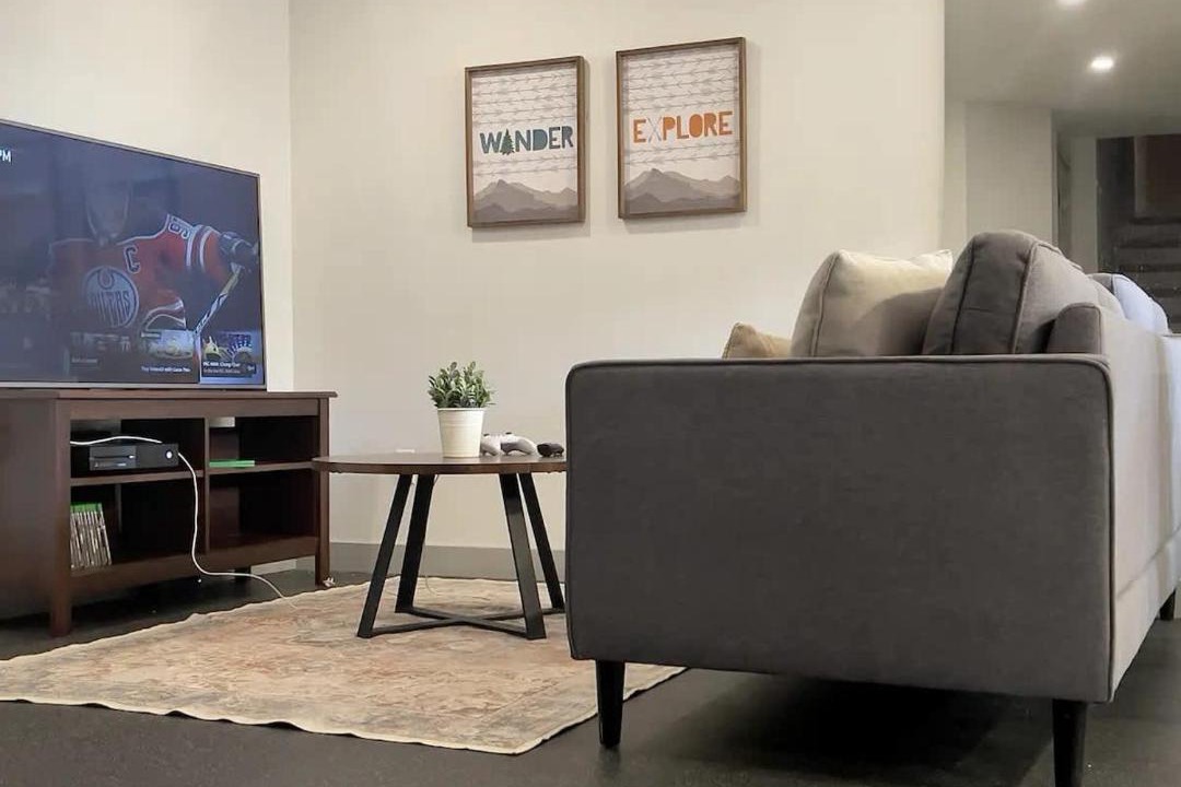 Southwest Calgary House | Woodland Retreat Espresso Maker Games Room