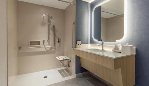 King Room with Roll-In Shower - Mobility and Hearing Access