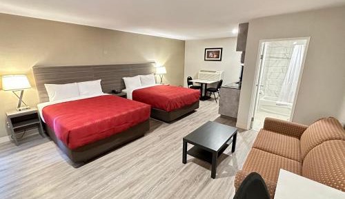 Efficiency  Room with Two Queen Beds and Sofa bed - Non Smoking