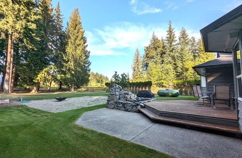 Scotch Creek House | Across street from Lake w/Large Deck and Beautiful Yard