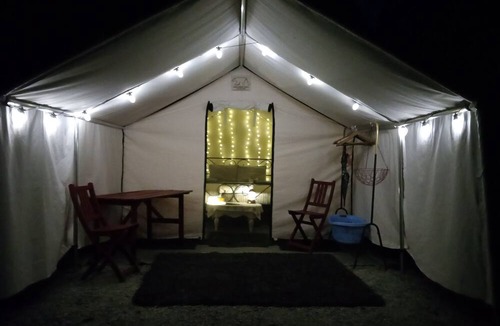 Salt Spring Island RV Rental | Private & peaceful furnished campsite on eco-farm