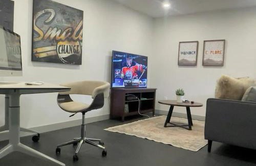 Southwest Calgary House | Woodland Retreat Espresso Maker Games Room