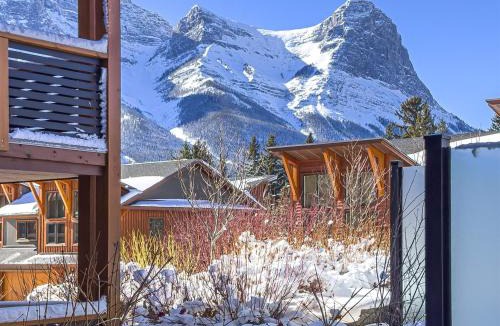 Canmore Apartment | Luxury Mountain Haven Views Hot Tub Patio Spacious Quiet Central