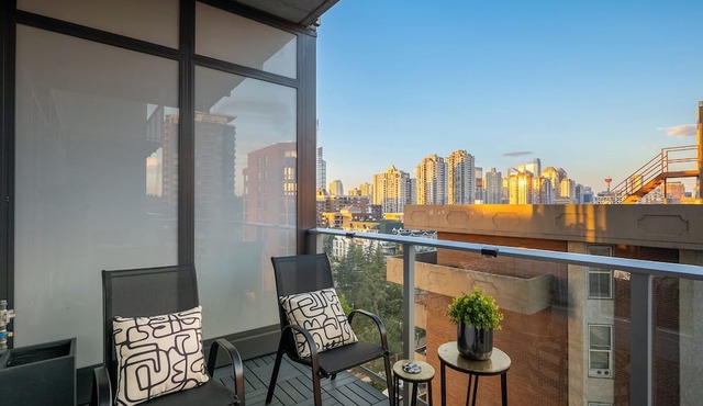 Downtown Views | Boutique Luxury Suite + Workspace