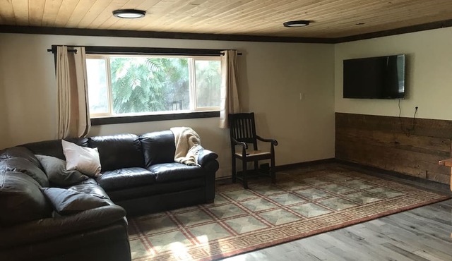Private, modern house nestled in the mountains overlooking the Fraser River. in Lillooet